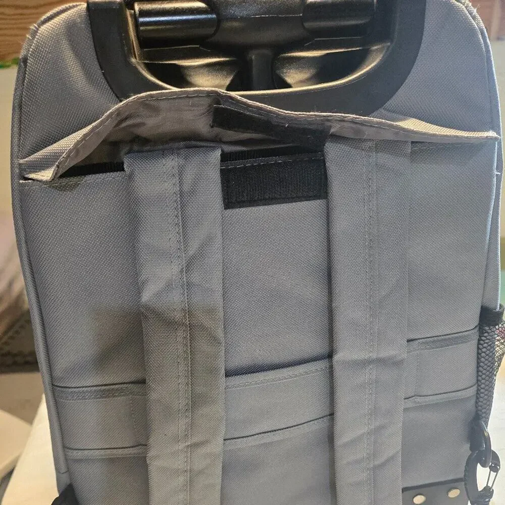 Chicago White Sox Premium Wheeled Backpack in Grey